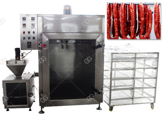 China El CE pasó máquina que fumaba de la salchicha de la carne el horno automático 50KG/H del humo de los pescados proveedor