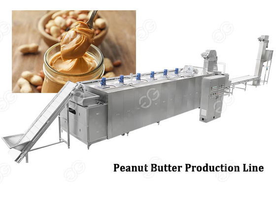 China Línea de transformación industrial de la mantequilla de cacahuete de la amoladora de la mantequilla de nuez de 500 kilogramos completamente automática proveedor