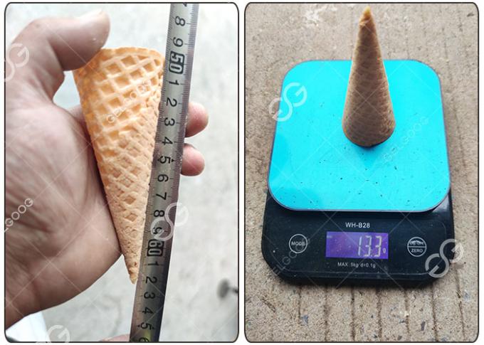 Cadena de producción del cono de helado en venta