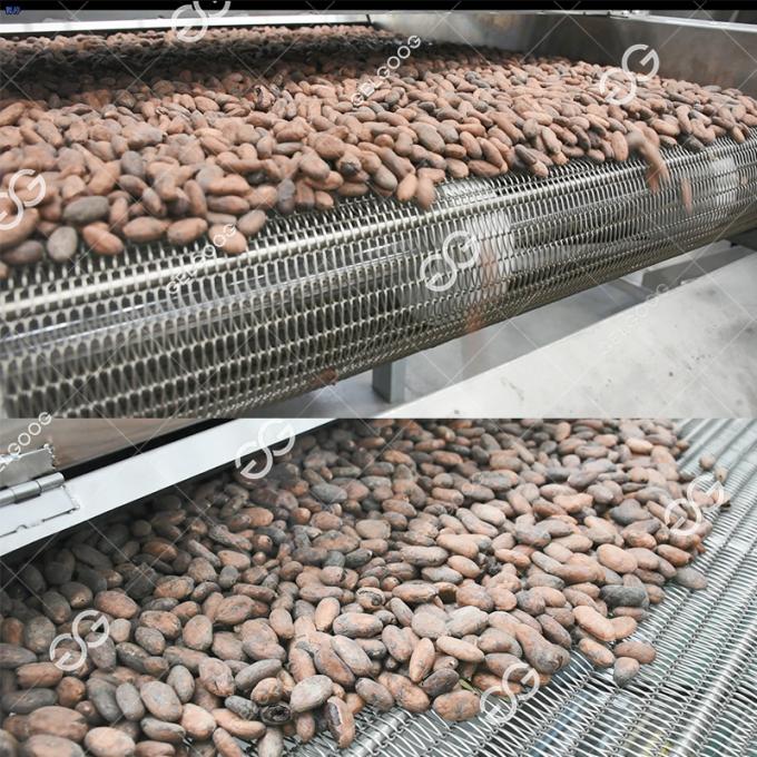 Máquina de Mesh Belt Cocoa Bean Roasting