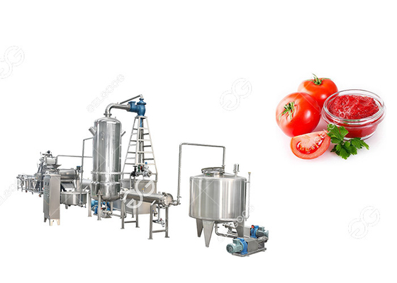 China Cadena de producción industrial de la goma de tomates del equipo de la máquina de proceso de la pasta de tomate 1T/H proveedor