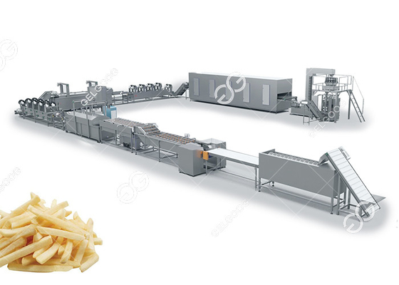 China Cadena de producción congelada completamente automática de las patatas fritas de la fábrica adaptable equipo de proceso de patata proveedor