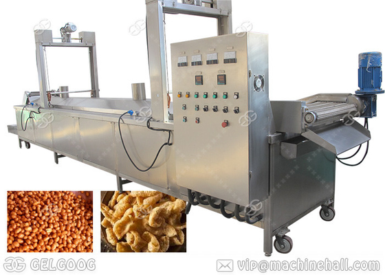 China Máquina automática frita de la sartén de la piel del cerdo del cacahuete, maquinaria de 0-300℃ Henan GELGOOG proveedor