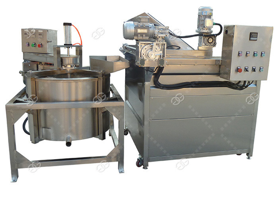 China Máquina automática de la sartén del pollo multifuncional, máquina continua de la sartén de Namkeen proveedor
