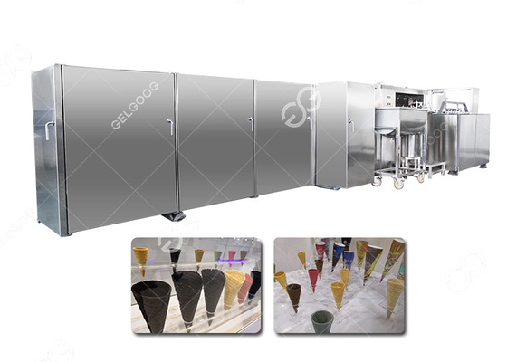 China Cadena de producción del cono de helado/precio automáticos completos de la máquina del cono de la galleta proveedor