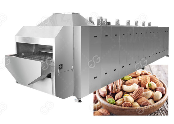 China Máquina eléctrica del asador del cacahuete, macadamia del pistacho del equipo de enfriamiento de la asación de la nuez proveedor