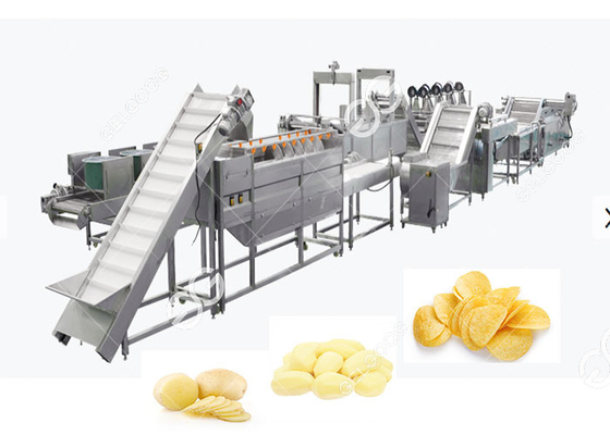 China Patatas fritas automáticas industriales que hacen máquina la calefacción eléctrica con la alta capacidad 200kg/H proveedor