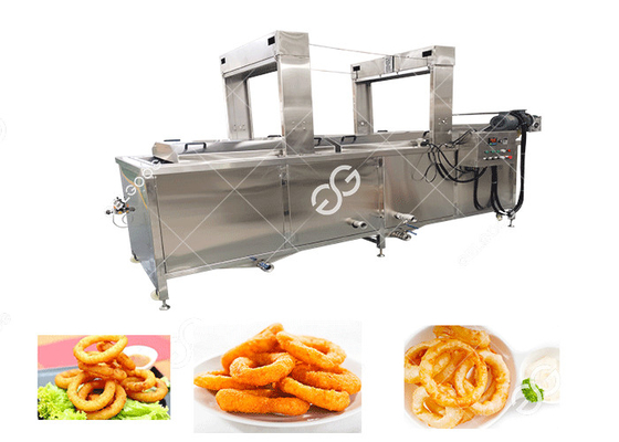 China Equipo continuo de la sartén de la cebolla de la máquina automática de la sartén del anillo de cebolla de la calefacción de gas proveedor