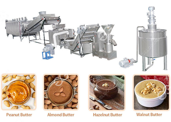 China Amoladora industrial de la mantequilla de nuez de Henan GELGOOG, alta máquina de proceso de la mantequilla de cacahuete de la automatización proveedor
