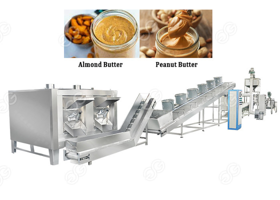 China línea equipo de la producción de mantequilla de cacahuete de la almendra de 380V 50HZ de proceso de la mantequilla de cacahuete proveedor